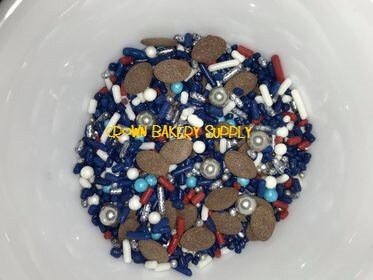 Tennessee Titan Custom Football Sprinkle Mix 4oz.