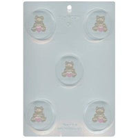 Teddy w/ Bear Cookie Mold 2" - FREE CUSA SHIPPING - Ice Tray Soap Making Valetine's