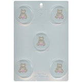 Teddy w/ Bear Cookie Mold 2" - FREE CUSA SHIPPING - Ice Tray Soap Making Valetine's