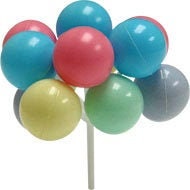 Pastel Balloon Clusters 6 pk 7" bunches