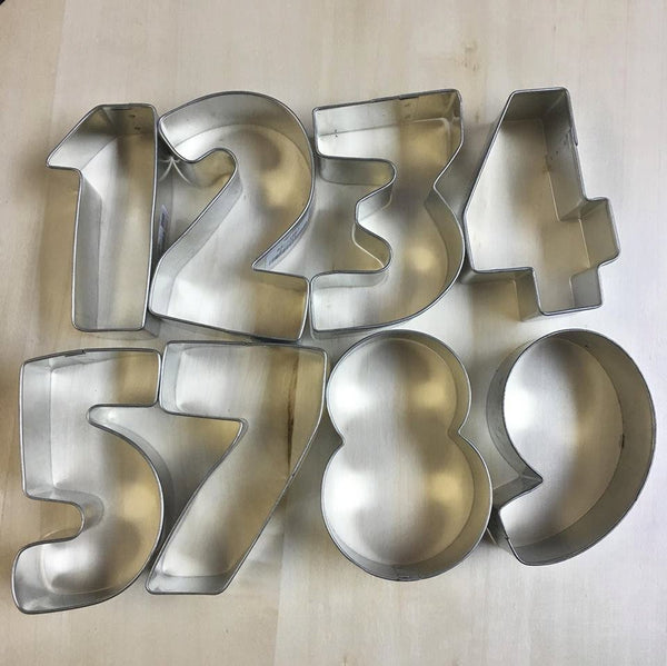 Numbers 1 2 3 4 5 6 7 8 9 Cookies Cutter 3"