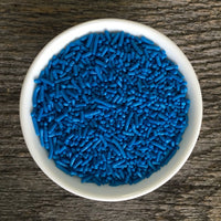 Jimmies Blue Sprinkles 2 oz 4 oz 6 oz  Cake Decorating Cookies Cupcakes Bright Rainbow royal blue uk kentucky