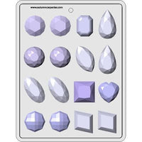 Gems Assorted Jewels 1.75" Hard Candy Mold 8H-5126 -  - Hard Candy & Cookie Mold
