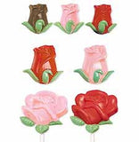 Wilton Roses & Buds Lollipop Chocolate  Mold - Valentine's Day Valentines February 14th Sucker