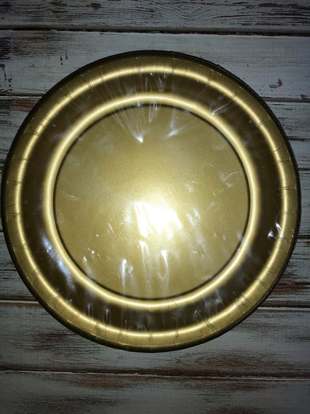 Glittering Gold 9” Plates 24 count