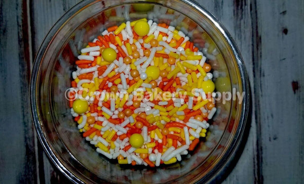 Candy Corn Sprinkles Mix 2-6OZ